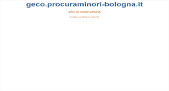 Desktop Screenshot of geco.procuraminori-bologna.it